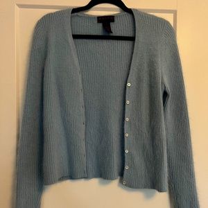 Ralph Ralph Lauren Angora blend pale blue cardigan